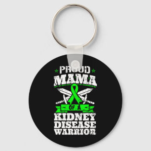 Mama van een nierziekte Warrior Cd Awareness Moede Sleutelhanger