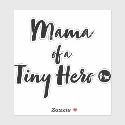 Mama van een Tiny Hero Sticker (Vel)