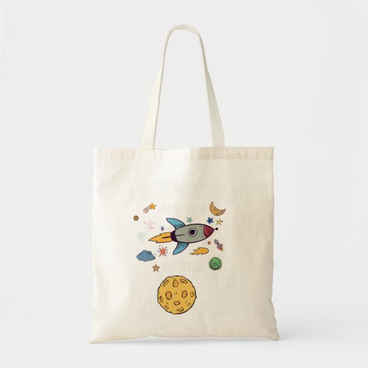 Mama van het Astronaut Space Theme Birthday Party  Tote Bag (Voorkant)