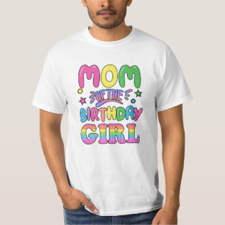 Mama van het meisje van de geboorte t-shirt
