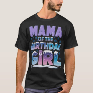 Mama van het Sinterklaas Meisje Sneeuwvlokken Them T-shirt
