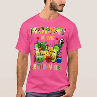 Mama van het verjaardagsmeisje Familie Fruit Verja T-shirt