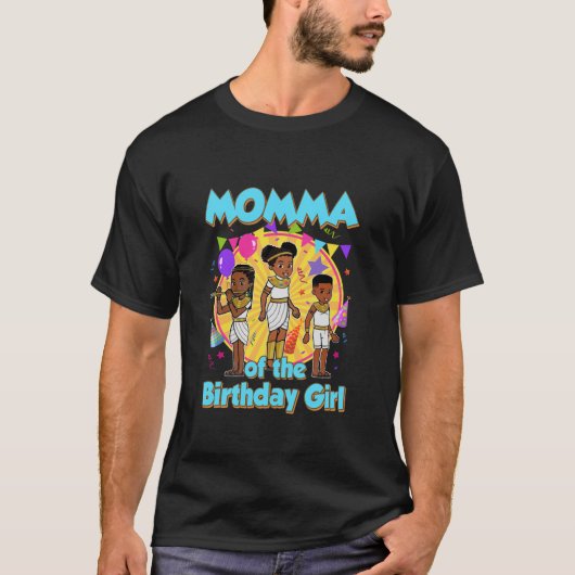 Mama van het verjaardagsmeisje Gracie Corner Famil T-shirt (Voorkant)
