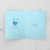 Mama van kleine jongen Verjaardagsfoto Kaart (Binnen)