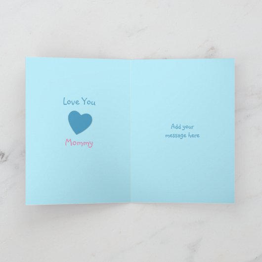 Mama van kleine jongen Verjaardagsfoto Kaart (Binnen)