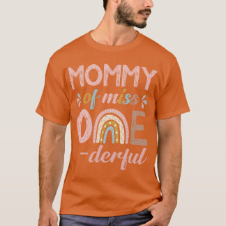 Mama van Kleine Miss Onederful 1e Verjaardag Boho  T-shirt