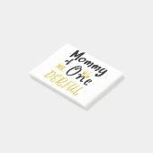 Mama van Mr Onederful 1e One-Derful T-Shirt Post-it® Notes (Schuin)
