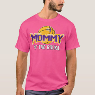 Mama van Rookie 1e verjaardag Basketbal Thema Matc T-shirt