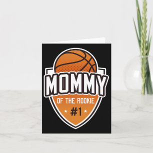 Mama van Rookie 1e verjaardag Bysketbyll Party Mat Kaart