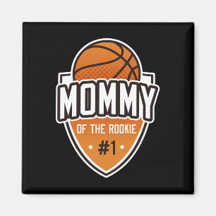 Mama van Rookie 1e verjaardag Bysketbyll Party Mat Magneet