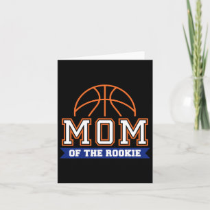 Mama van Rookie 1e verjaardag Bysketbyll Theme Mat Kaart