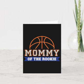 Mama van Rookie 1e verjaardag Bysketbyll Theme Mat Kaart