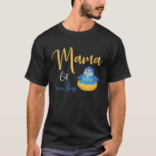 Mama van tweelingjongens beste mama ooit liefdevol t-shirt