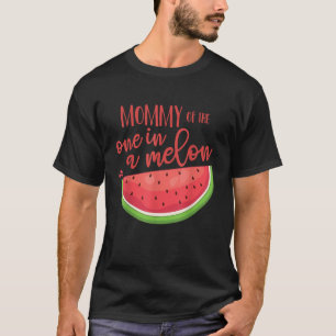 Mama Verjaardag Een in een Meloen Watermeloen Them T-shirt