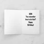 MAMA VERJAARDAG HUMOR - ONTSPANNEN-WEET JE NOG HOE KAART (Binnen)