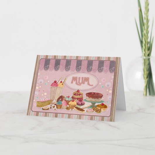Mama Verjaardag Kaart (Voorkant)