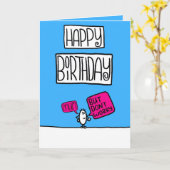 mama verjaardagskaart kaart (Gele Bloem)