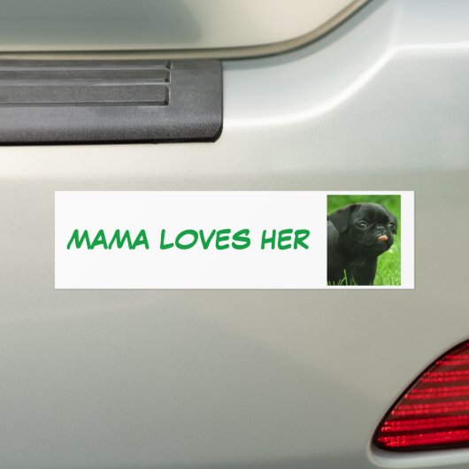 MAMA VERLIEZT HAAR POGS BUMPERSTICKER (Op auto)