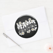 Mama Vibes Classic Round Sticker (Envelop)