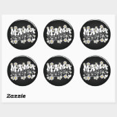 Mama Vibes Classic Round Sticker (Vel)