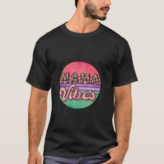 Mama Vibes Leopard 70s T-shirt