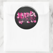 Mama Vibes Ronde Sticker (Tas)