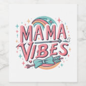 Mama Vibes Wijn Etiket (Enkel label)