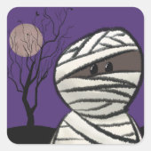 mama vierkante sticker (Voorkant)