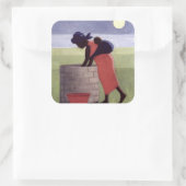 Mama Vierkante Sticker (Tas)