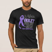 Mama Violet Ribbon Hodgkins Lymphoma T-shirt (Voorkant)