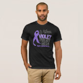 Mama Violet Ribbon Hodgkins Lymphoma T-shirt (Voorkant volledig)