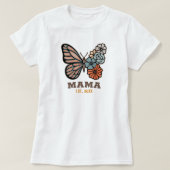 Mama Vlinder met het Jaar Est. Matching Women’s T-shirt (Design voorkant)