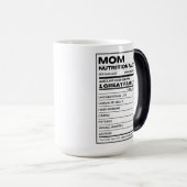 Mama Voedingsfeiten Label Grappig Magische Mok (Voorkant rechts)