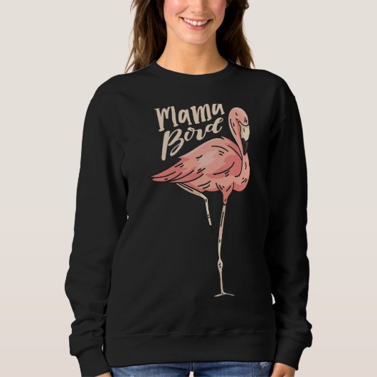 Mama Vogel Beste Mama Ooit Flamingo Fluisteraar Mo Trui (Voorkant)