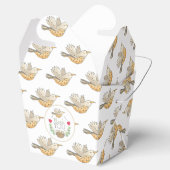 Mama Vogel Vliegen over Nest met harten Dank U F Bedankdoosjes (Geopend)