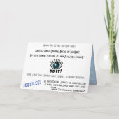 Mama Vogel Voed Baby's In Het Nest Kaart (Achterkant)