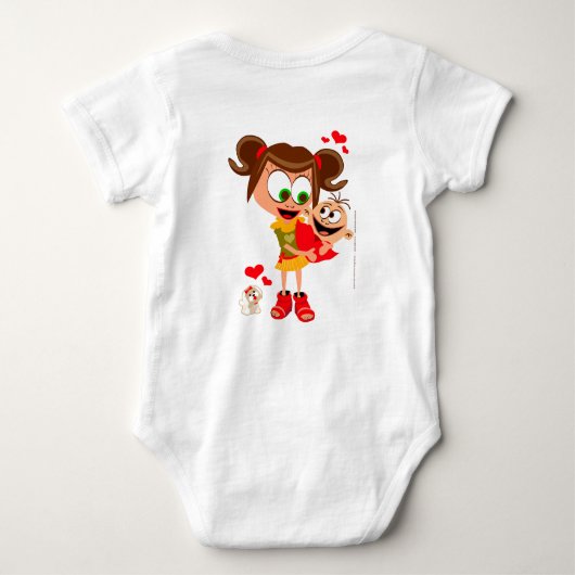 Mama Voli Bebu - Bodici - Beli Romper (Achterkant)