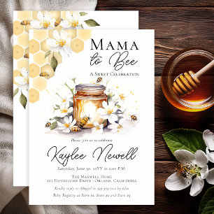 Mama voor Bij Honey Bee Baby Shower Kaart