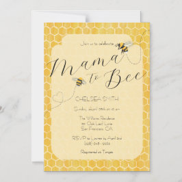 Mama voor Bij Honingbij Baby Shower Magnetische Uitnodiging