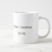 Mama Vrolijk Kerstmis Birch Tree Kaarsen Grote Koffiekop (Rechts)