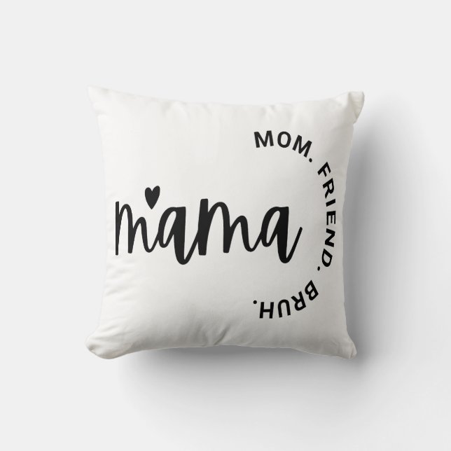 Mama, vrouw moeder vriendin, Moederdag, Cadeau voo Kussen (Voorkant)