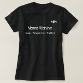 Mama Wahine-Hawaiian Taal Moeder mama E T-shirt (Design voorkant)