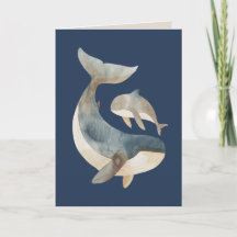 Mama Walvis & Kalf met Foto Navy Blauwe Moederdag