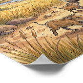 Mama Warthog en biggen Nursery Poster (Hoek)