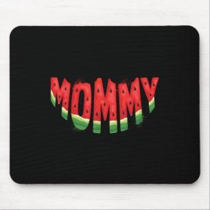 Mama Watermeloen Zomer Fruit Familie Matching Birt Muismat
