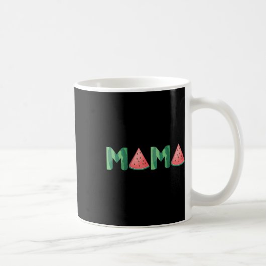 Mama Watermelon Funny Summer Fruit Gift - Great Mo Koffiemok (Rechts)