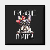Mama Waterverf Franse buldog hond Moederdag Mo Magneet (Voorkant)