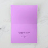 Mama waterverf Orchidee aangepaste 50ste verjaarda Kaart (Binnen)