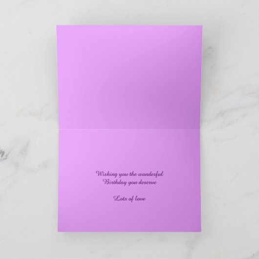 Mama waterverf Orchidee aangepaste 50ste verjaarda Kaart (Binnen)