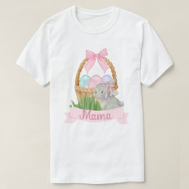 Mama Waterverf Roze Paasmand T-shirt